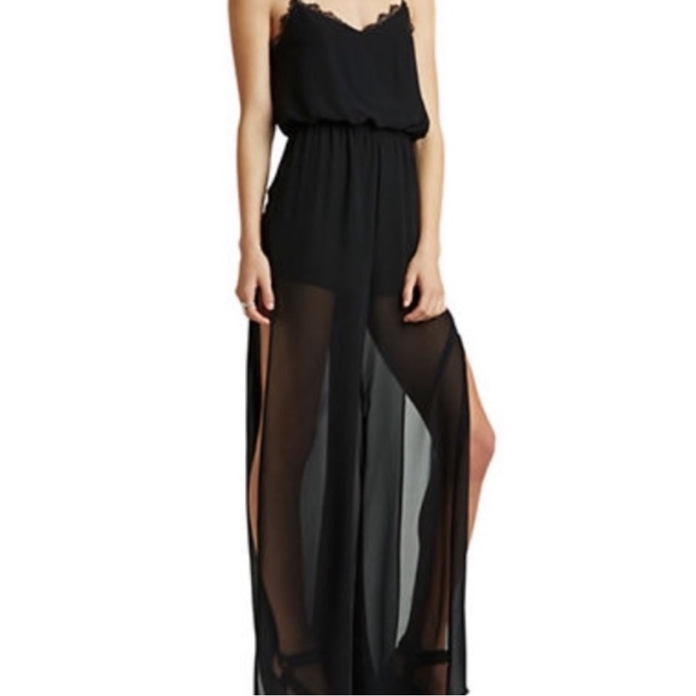 BCBG Generation sheer leg jumper